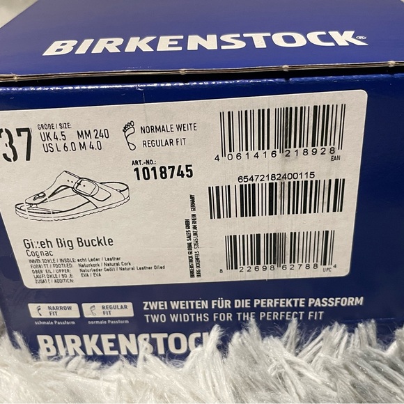 Birkenstock Tan Sandals with Gold Accents - Picture 2 of 9